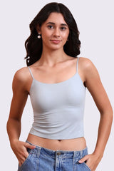 AXTZH Sexy Bralette Featuring Lightweight Stretch and Smooth Contour Design X4123-GREY-CP123