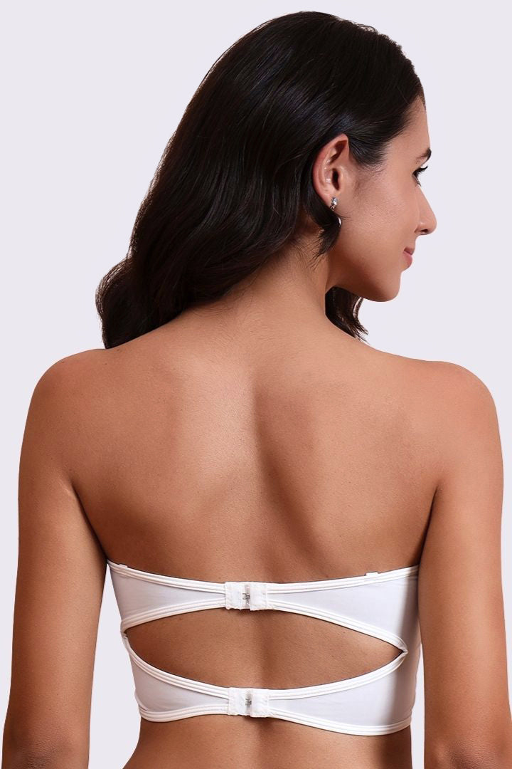 AXTZH One-Piece Tube Bra – Designed for Smooth Support and All-Day Comfort 22XTUBEAR9820-WHITE