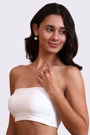 AXTZH One-Piece Tube Bra – Designed for Smooth Support and All-Day Comfort 22XTUBEAR9820-WHITE