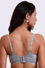 AXTZH Savvyy Women’s Everyday Bra with Soft Comfort Fit and Subtle Keyhole Detail XB3833-LTGML-CC101