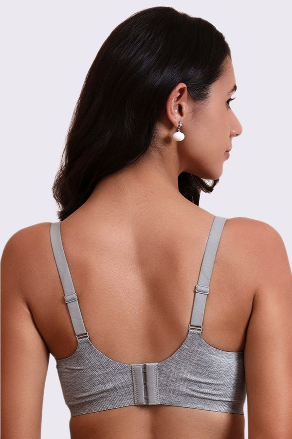 AXTZH Savvyy Women’s Everyday Bra with Soft Comfort Fit and Subtle Keyhole Detail XB3833-LTGML-CC101