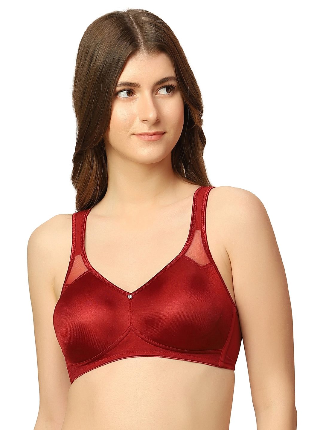 TRIUMPH-100I527/2 Minimizer 121 Wireless Non Padded Comfortable High Support Big Cup Bra