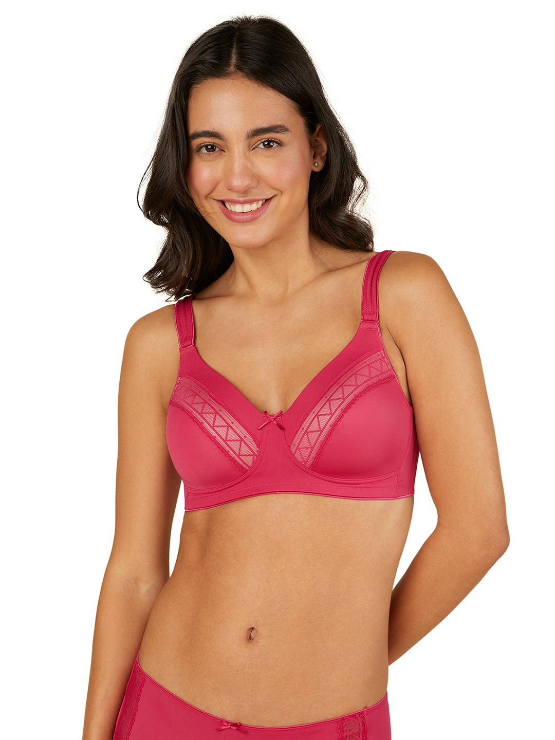 TRIUMPH-110I588 Zigzag Spotlight Padded Wireless Seamless T-shirt Bra