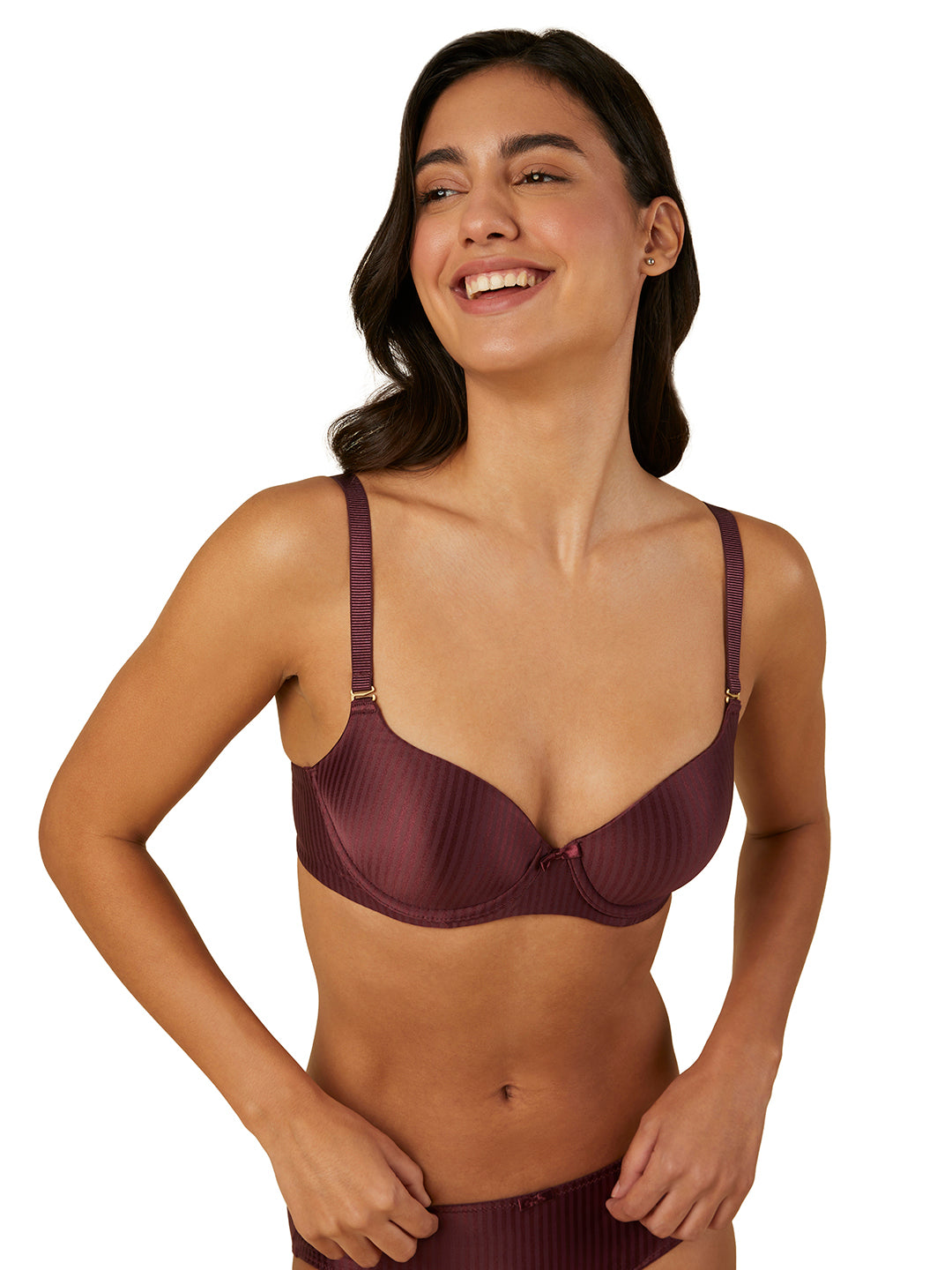 TRIUMPH-123I441 Shiny T-Shirt Bra Padded Wired