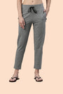 ENAMOR-E060 Medium Grey Melange ESSENTIALS FRENCH TERRY LOUNGE PANTS