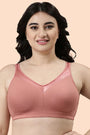 ENAMOR BRA A112/2 Smooth Lift Classic Minimizer Bra - Stretch Cotton Non-Padded Wirefree