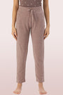 ENAMOR-E060 Umber Brown ESSENTIALS FRENCH TERRY LOUNGE PANTS