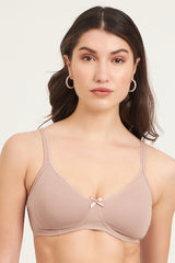 JOCKEY-1722 Wskin Wirefree Non Padded Super Combed Cotton Elastane Stretch Medium Coverage Everyday with Concealed Shaper Panel