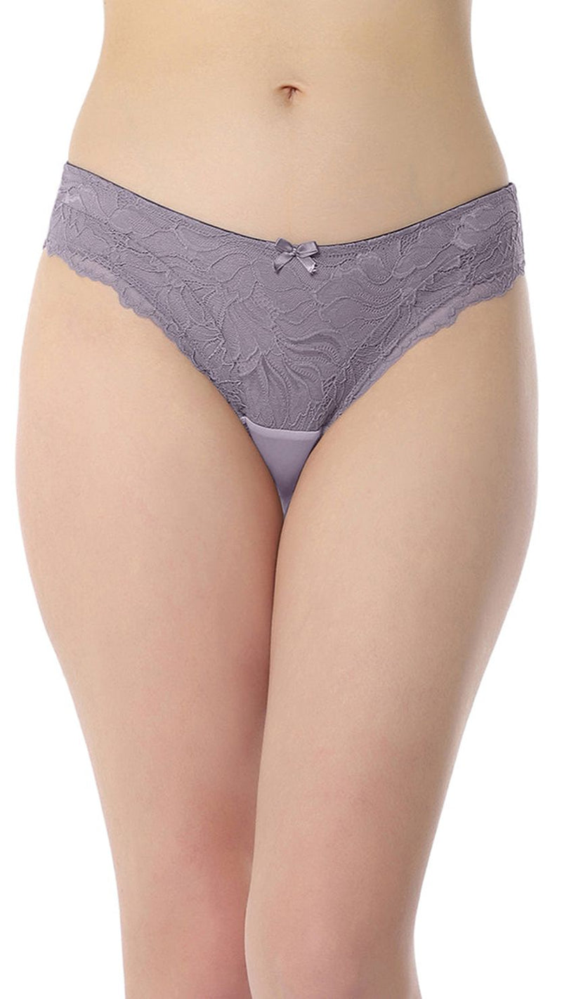 Amante Lace Front Low Rise Bikini Panty