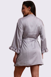 AXTZH Romantic Two-Piece Nightwear for Women with Flowy Outer Layer and Delicate Inner Wear X0938-ICE-F11S