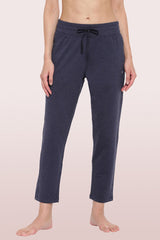 ENAMOR-E060 Navy Melange ESSENTIALS FRENCH TERRY LOUNGE PANTS