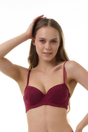 BELLAGIO BRA-BB5078 Lace design Underwired Push Up Lightly Padded Medium Coverage Bra