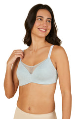 TRIUMPH-110I538 Comfort 161 Padded Non Wired Everyday Invisible Cotton T-Shirt Bra