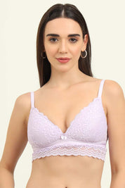 SLUUW BRA-SB006 - LIGHTLY PADDED LACY BRALETTE