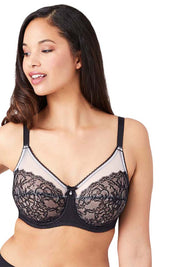 WACOAL BRA-855186 Retro Chic Non Padded Wired Full Coverage Full Support Everyday Comfort Bra