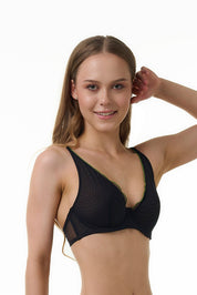 BELLAGIO BRA-BB0817 Underwired Non padded Net bra