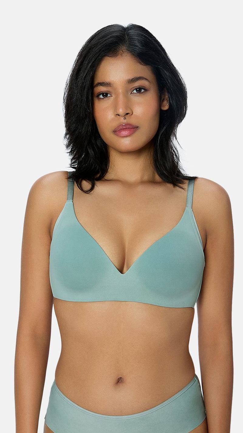 Triumph Blue Invisible Comfort Wire-Free Bra