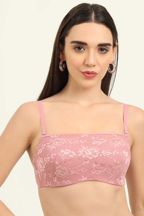 TRIUMPH-123I283 New Lace Bandeau Bra Padded Wired