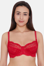 WACOAL BRA-I55364 Essential Lace Non Padded Wired Full Cup Bridal Wear Lace Bra Full Support Bra