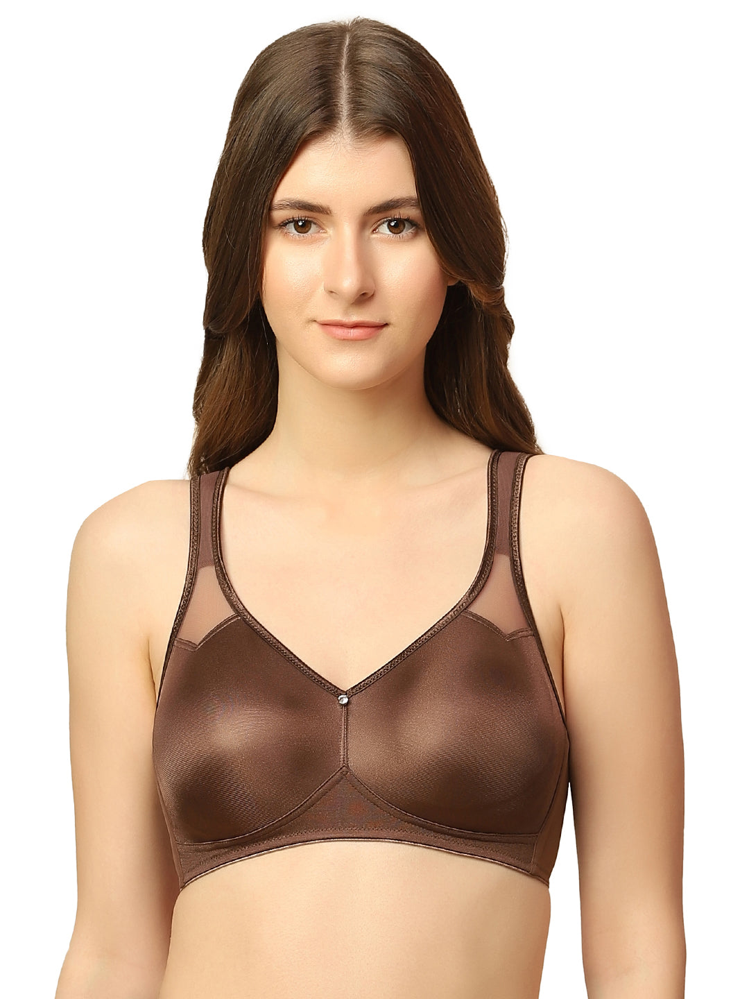 TRIUMPH-100I527/2 Minimizer 121 Wireless Non Padded Comfortable High Support Big Cup Bra