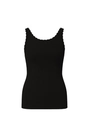 AXTZH Women's Ribbed Cami Top X0232-BLACK-G2MO