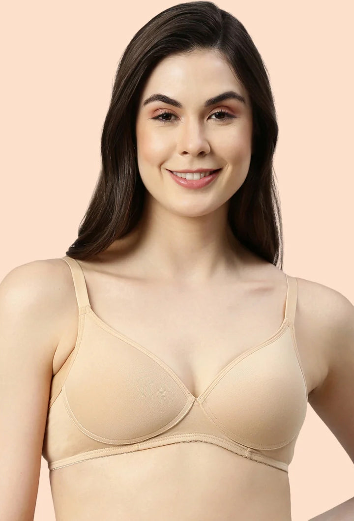 Enamor-A039 Perfect Coverage T-Shirt Bra - Supima Cotton Padded Wirefree Medium Coverage