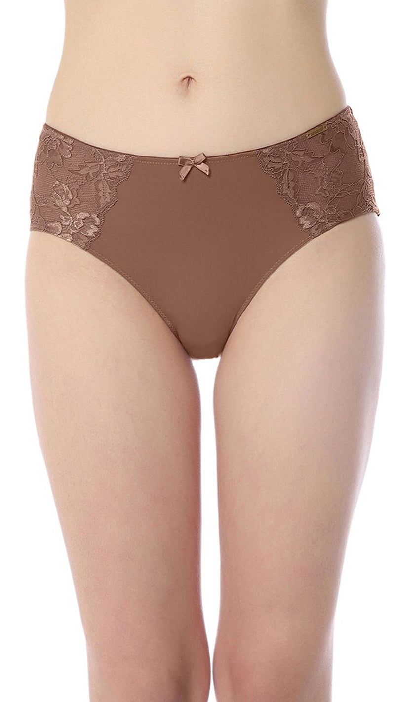 Amante Lace Side Mid Rise Hipster Panty