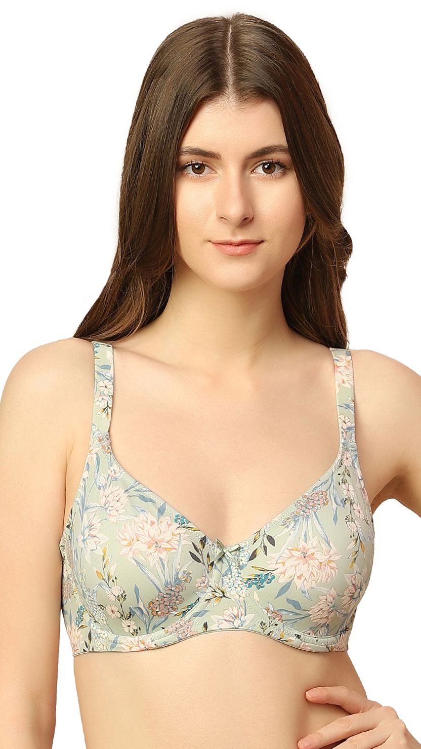 Triumph Green Minimizer Wired Non-Padded High Support Big Cup Bra