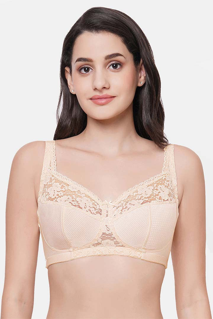 WACOAL BRA BI01A01 Charming Illusion Non Padded Non Wired Full Cup Plus Size Full Support Minimizer Bra