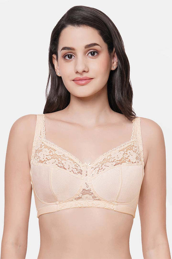 WACOAL BRA BI01A01 Charming Illusion Non Padded Non Wired Full Cup Plus Size Full Support Minimizer Bra