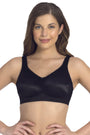 AMANTE BRA -BRA78001 Elegant Support Non-padded & Non-wired Black Bra