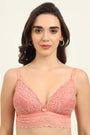 SLUUW BRA-SB006 Rose - LIGHTLY PADDED LACY BRALETTE