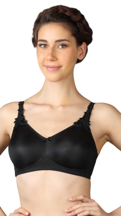 Triumph Black Wireless Minimizer Full Coverage Seamless Bra