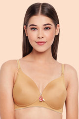 Enamor-F065 Buff Invisible Neckline T-Shirt Bra - Padded & Wirefree