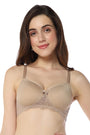 Stucco AMANTE BRA87701 Lace Elegance Solid Padded Non-Wired Bra