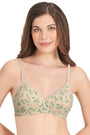 AMANTE BRA10202 BIRDS OF PARA. PR Cotton Casual Lightly Padded Non-Wired Full Coverage T-Shirt Bra