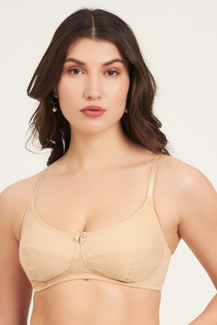 JOCKEY BRA-1615 Wirefree Non Padded Super Combed Cotton Elastane Stretch Full Coverage Everyday Bra with Soft Adjustable Straps