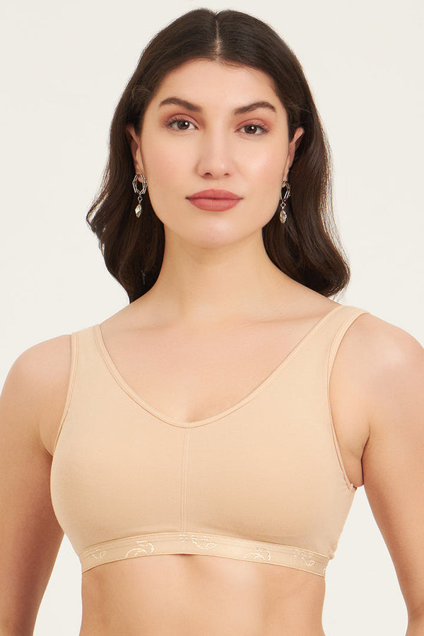 JOCKEY-ES04 Wskin Wirefree Padded Super Combed Cotton Elastane Stretch Full Coverage Lounge and Sleep with Removable Pads