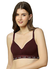 TRIUMPH BRA 110I646-EG Women's Cotton Wire Free Casual Padded T-Shirt Bra