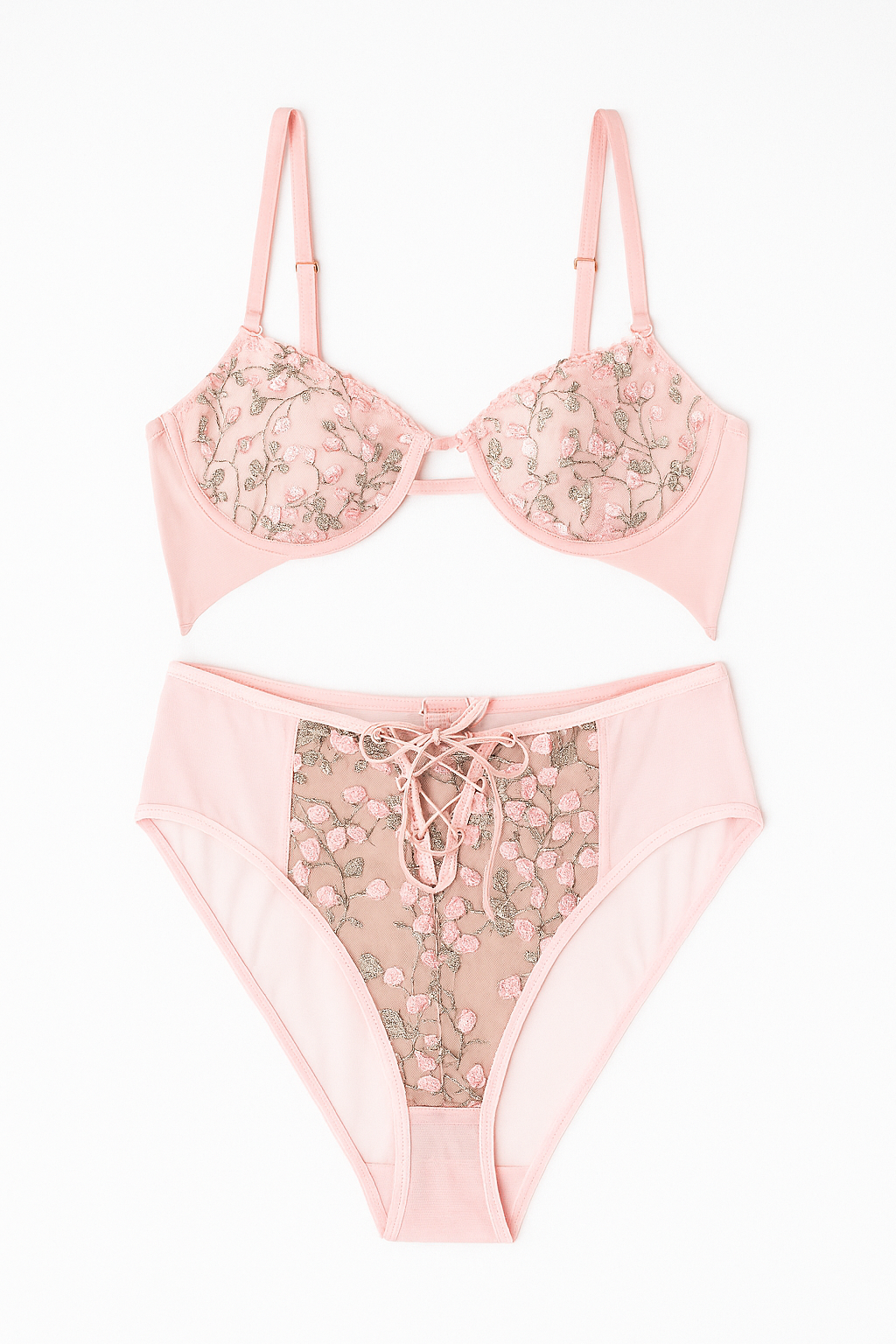 AXTZH Stylish and Sexy Two-Piece Nightwear Set for Women with Flawless Detailing X0042-APRICOT-BS2P