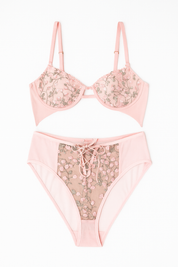 AXTZH Stylish and Sexy Two-Piece Nightwear Set for Women with Flawless Detailing X0042-APRICOT-BS2P