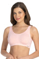 AMANTE BRA -BRA78801 All Day Lounge Solid Non Padded Non-Wired Pink Marl Bra
