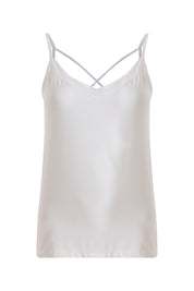 AXTZH Sheer Trim V-Neck Cami X9068-IVORY-H2MO