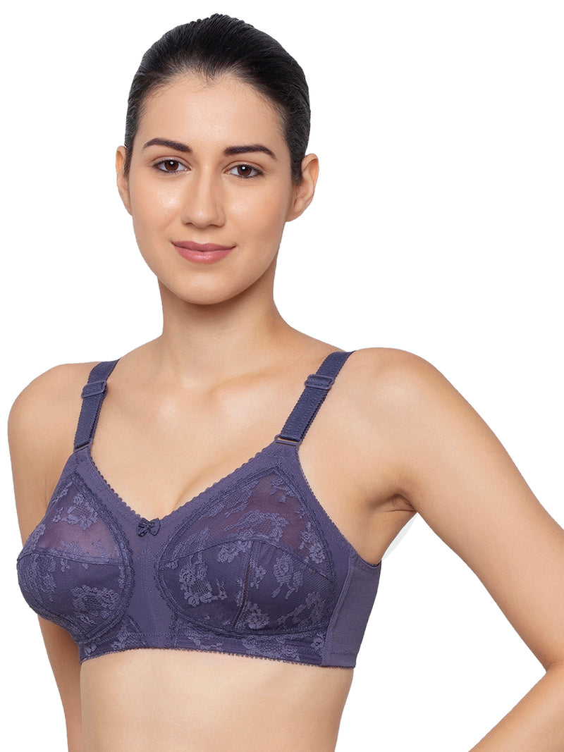 TRIUMPH Bra-20I319 JA Doreen Wireless Non Padded Full Coverage Support Big-Cup Classics Bra