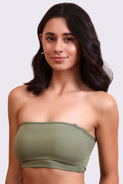 AXTZH One-Piece Tube Bra – Designed for Smooth Support and All-Day Comfort 22XTUBEAR9820-OLIVE