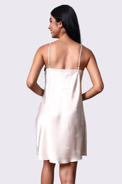 AXTZH One-Piece Nightwear for Women Featuring Feminine Silhouette and Alluring Flow- X5024-PEARL-F1S