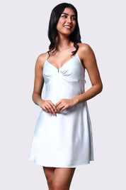 AXTZH Women’s Nightwear Slip Designed for Comfort, Elegance, and Sensual Style-X3798-ICE-F1S