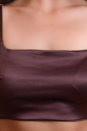 BELLAGIO Modern Essential Bra with Thin Straps, Smooth Contours, and Comfortable Fit BB5529-CHOCO-CS113