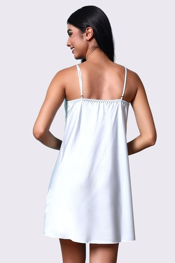 AXTZH Women’s Nightwear Slip Designed for Comfort, Elegance, and Sensual Style-X3798-ICE-F1S