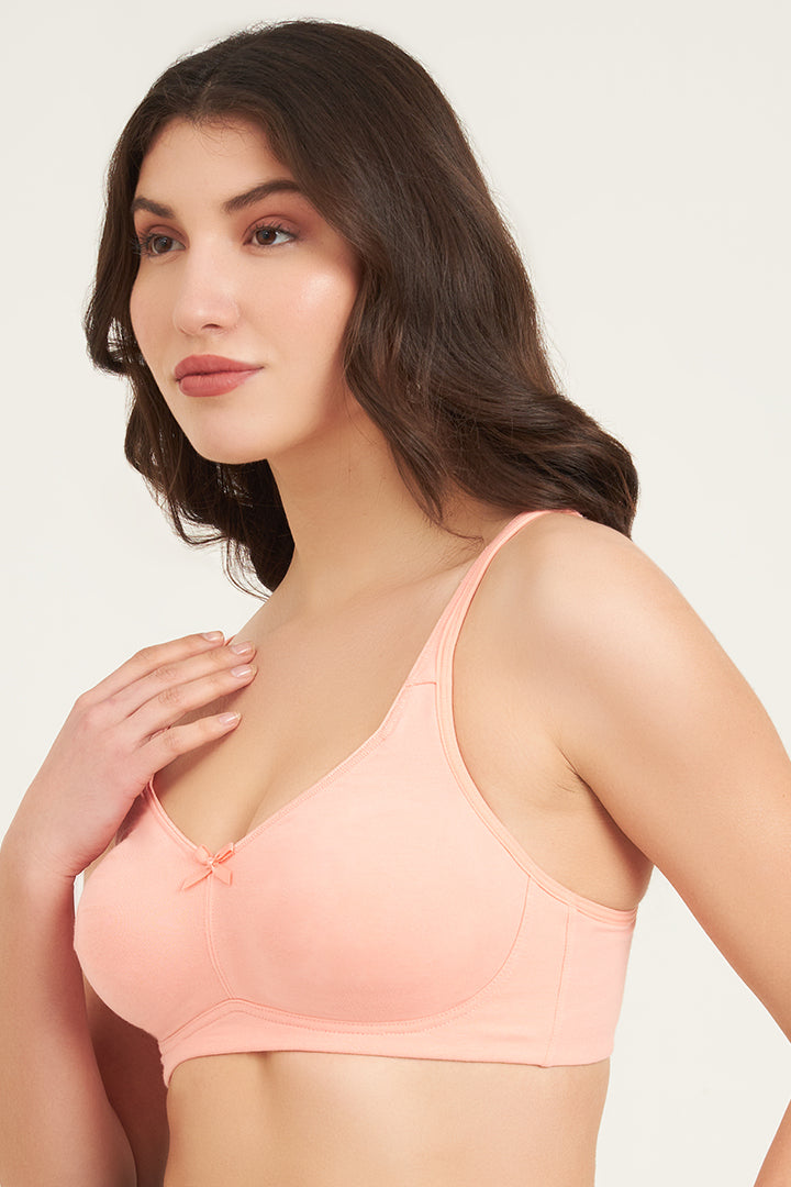 JOCKEY BRA-FE41 Wirefree Non Padded Plus Size Super Combed Cotton Elastane Stretch Full Coverage Everyday Bra with Concealed Shaper Panel